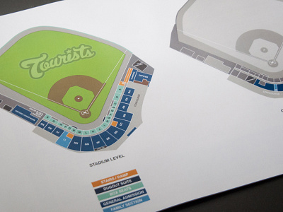 McCormick Field Map asheville asheville tourist baseball concept environmental graphics minor league baseball sign system signage stadium tourist wayfinding