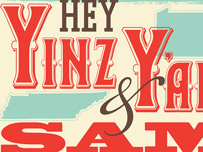 Yinz & Y'all! invites pittsburgh tennessee type typography yinz