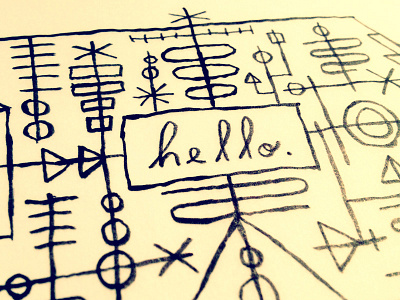 Hello illustration type