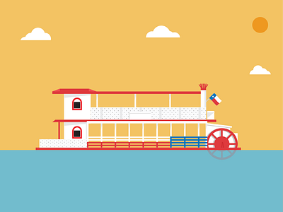 Lonestar Riverboat Austin, Tx austin boat higi illustration riverboat sxsw texas