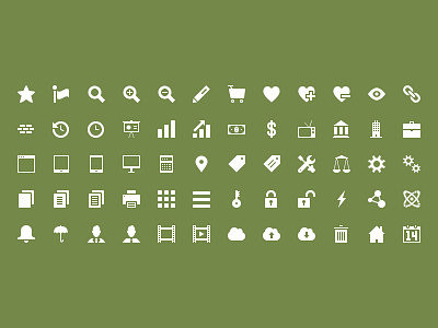 32x32 Icon Set Preview 16x16 32x32 48x48 64x64 business creativemarket design icon icons photoshop psd vector