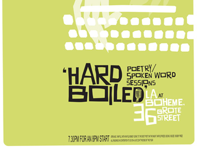 Hardboiled hardboiled poetry spoken word typewriter