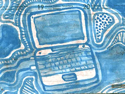 powerbookg4 book brush computer concept illustration logo sketchbook texture