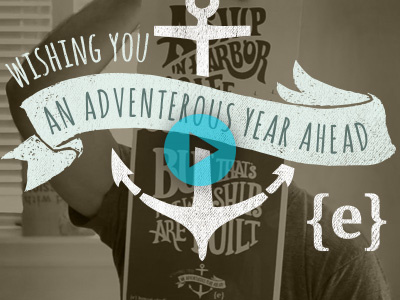 Adventure Awaits anchor e house gift handmade local screenprint ship soap video