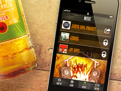 Desperados - House Party Pack app client work design mobile
