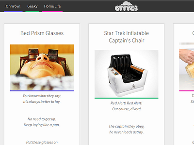 Oh The Things You Can Buy - Finished ui design web design