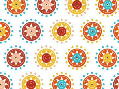 Chip illustration pattern retro