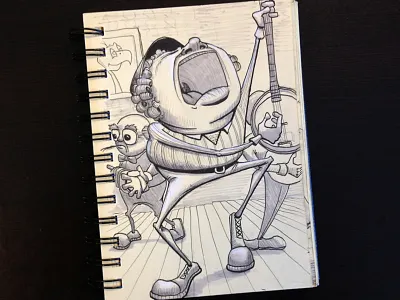 Irish Musician art black illustration ink irish musician paper pen pencil portfolio sketch