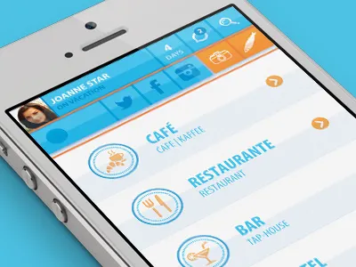 Sardine It app app graphic design graphics icons ios iphone lisbon mobile tourism app ui user interface