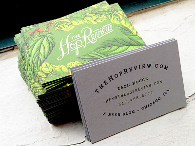 The Hop Review Biz Cards