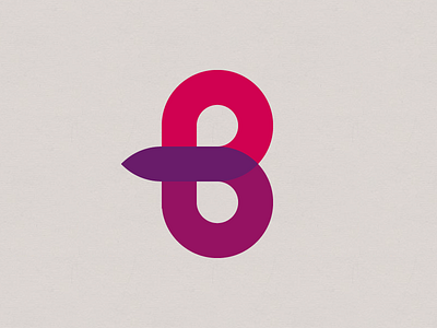 B - Blend blend identity logo startup