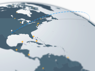 Flight Arc flight map travel