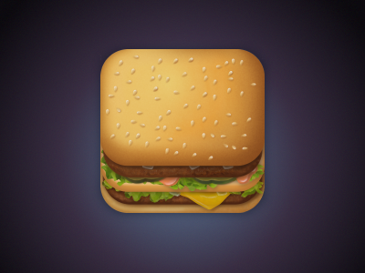 Big Mac big mac burger icon ios iphone square