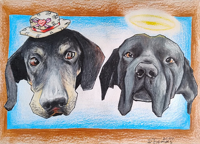 Homage concept art design dogs friends homage illustration pencil pets traditional art