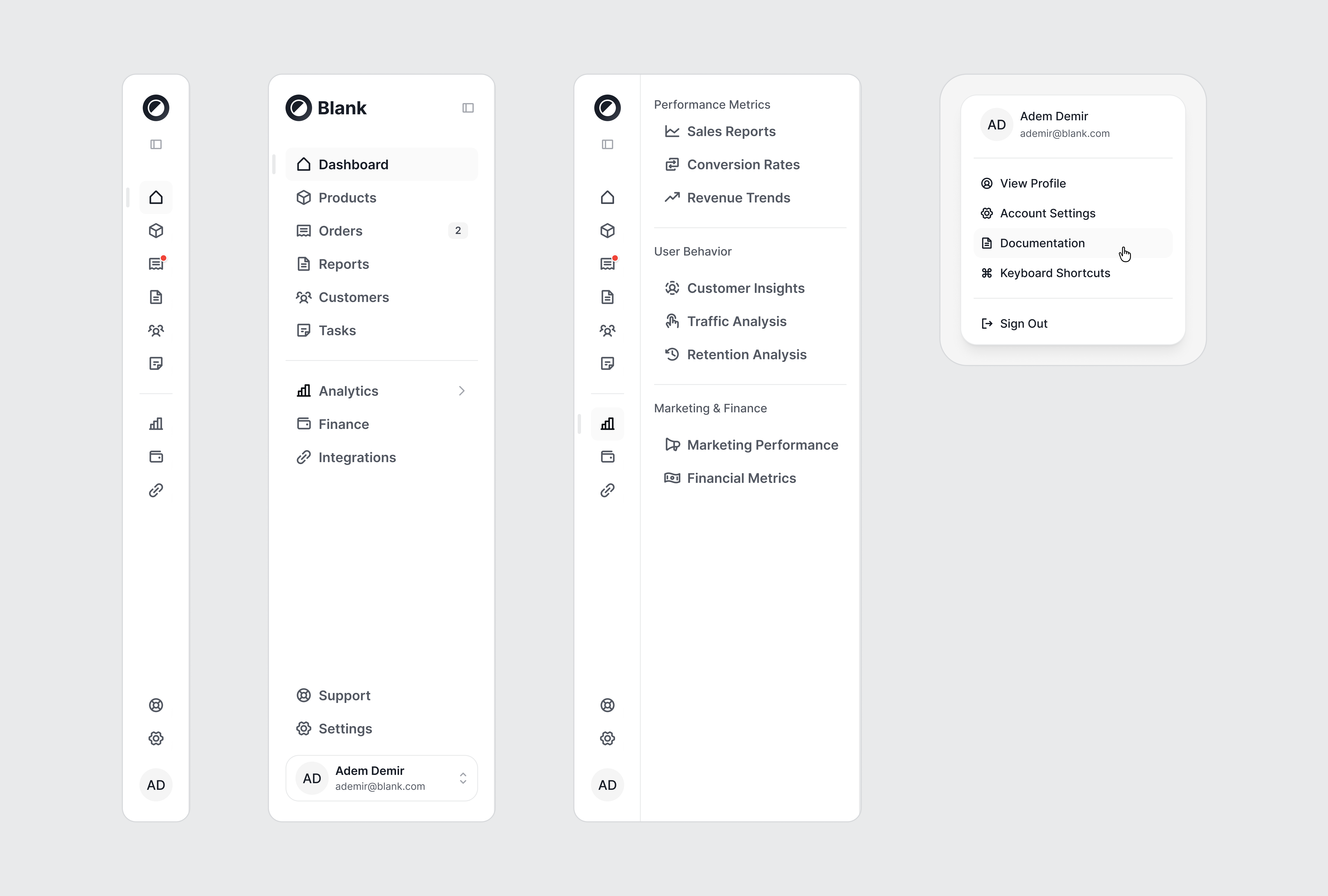 Blank | Navigation Sidebar blank dashboard figma menu navigation menu navigationbar side menu sidebar ui design uiuxdesign ux design