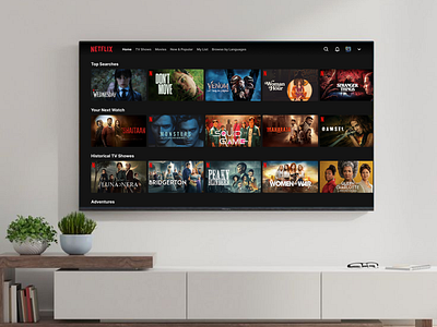 Smart TV - Netflix Home Page ui