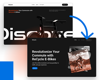 Ebike Upsell Website: Hero Section Redesign ebike ebike website ebikedesign ebikeecommercedesign ebikeshoppingexperience ebikeupsell ebikeupsellwebsite ebikewebsitedesign ebikewebsiteredesign productupsellingdesign uiuxforebike uxdesignforecommerce webdesignforebike