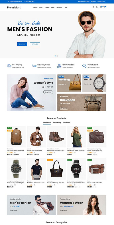 Pressmart marketing seo shopify website design