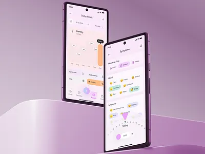 Period Tracker Mobile App app app design cycle cycle trend mobile app period tracker period tracker mobile app periods woman health