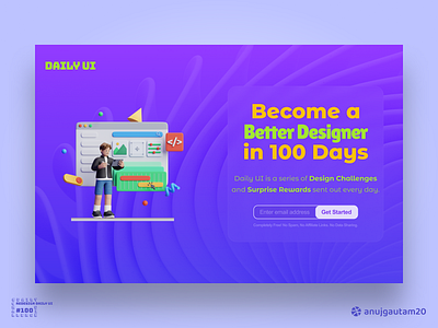 #DailyUI Challenge #100: Redesign Daily UI 100 3ddesign behance creativity dailyui dailyui challenge design dribbble graphic design illustration interactive landingpage popular trending ui design uiux userexperience userinterface ux design webpage