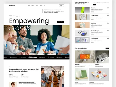 Portfolio & Agency Design agency agency ui design agency website agency website design creative agency design digital agency graphic design landing page marketing portfolio portfolio agency design portfolio agency portfolio website ui ui design uiux ux web design website