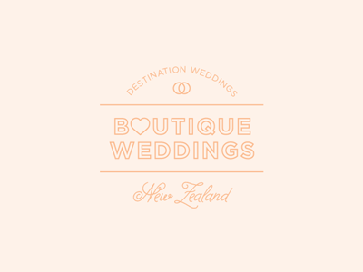 Boutique Weddings brand logo wedding