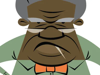 Angry old man is angry. angry branding dude identity illustration man old