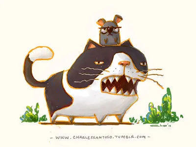 Mowmow charles santoso digital illustration personal