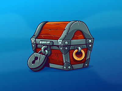 Treasure Box box game gold lock ring treasure