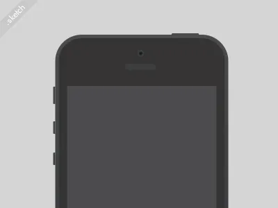 Simple vector iPhone Sketch freebie apple freebie iphone iphone5 sketch vector