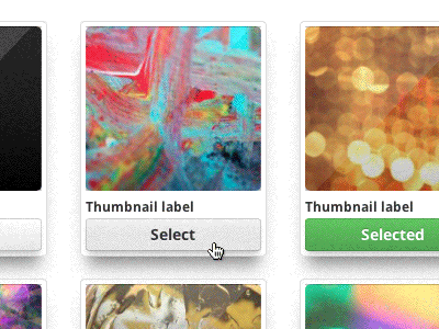 Thumbnail Selection bootstrap css html