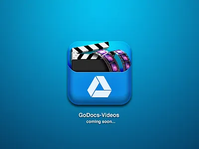 Godocs-Videos blue docs documents drive film google icon ios videos