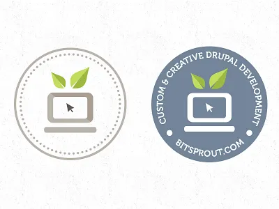 Bitsprout stamps bit bitsprout computer cursor development leaf logo redesign software sprout stamps stickers web