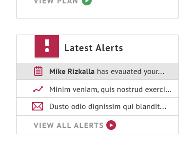 Dashboard Widget WIP ! alerts dashboard icons notification wip
