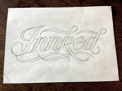 Innked logotype (sketch) coffee made me do it hand drawn innked logo logotype script simon ålander sketch tattoo typography