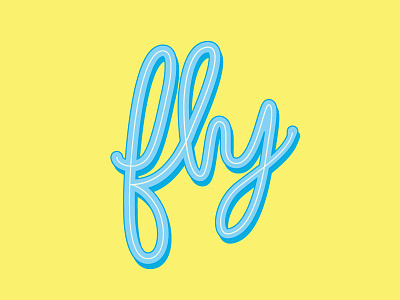 Fly Lettering #2 fly hand lettering lettering script vector