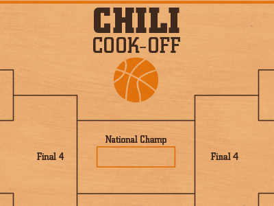 Chili Cook-Off Bracket bracket chili marchmadness