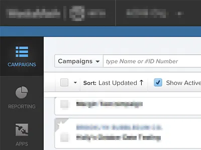 Left side navigation pane for client project buttons design icons interface menu navigation ui