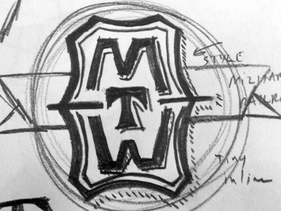 M.T.W Logo Sketch logo old school pencil sketch visualizing hope