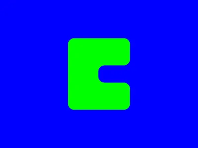 A Glyph A Day #15 a glyph a day agad c experimental glyph lowercase march project reflect green reflex blue type type design typography