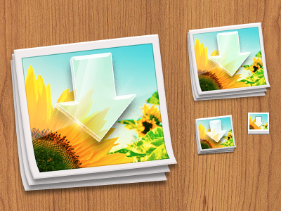 Photos App Icon glass mac photos retina sunflower