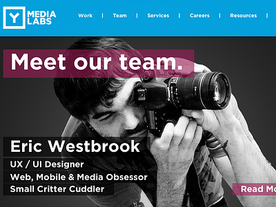 Team css3 html5 layout parallax web