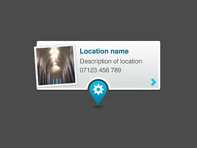 Marker Example blue location mapping maps pin