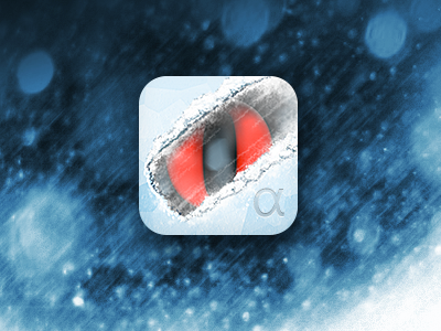 Ice Dribbble glass ice icon ios snow