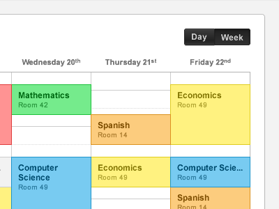 This Week's Schedule awesomesauce black blue fireworks fw grammar green kapooht lms red school yellow