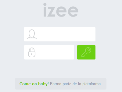 Login IZEE design izee key log login password user web