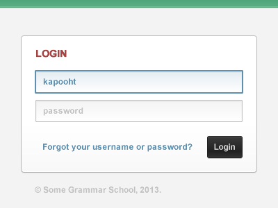 LMS Login awesomesauce black blue fireworks fw grammar green kapooht lms red school