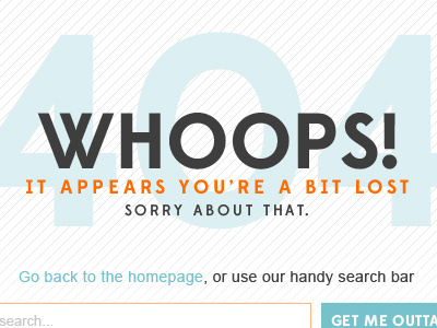 404 404 clean design minimal typography