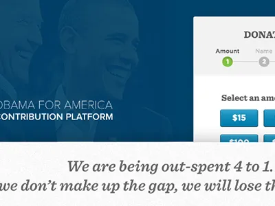 Case study: Sequential Donate contribute donate obama ofa sequential