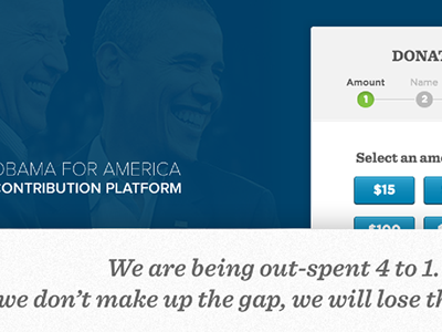 Case study: Sequential Donate contribute donate obama ofa sequential